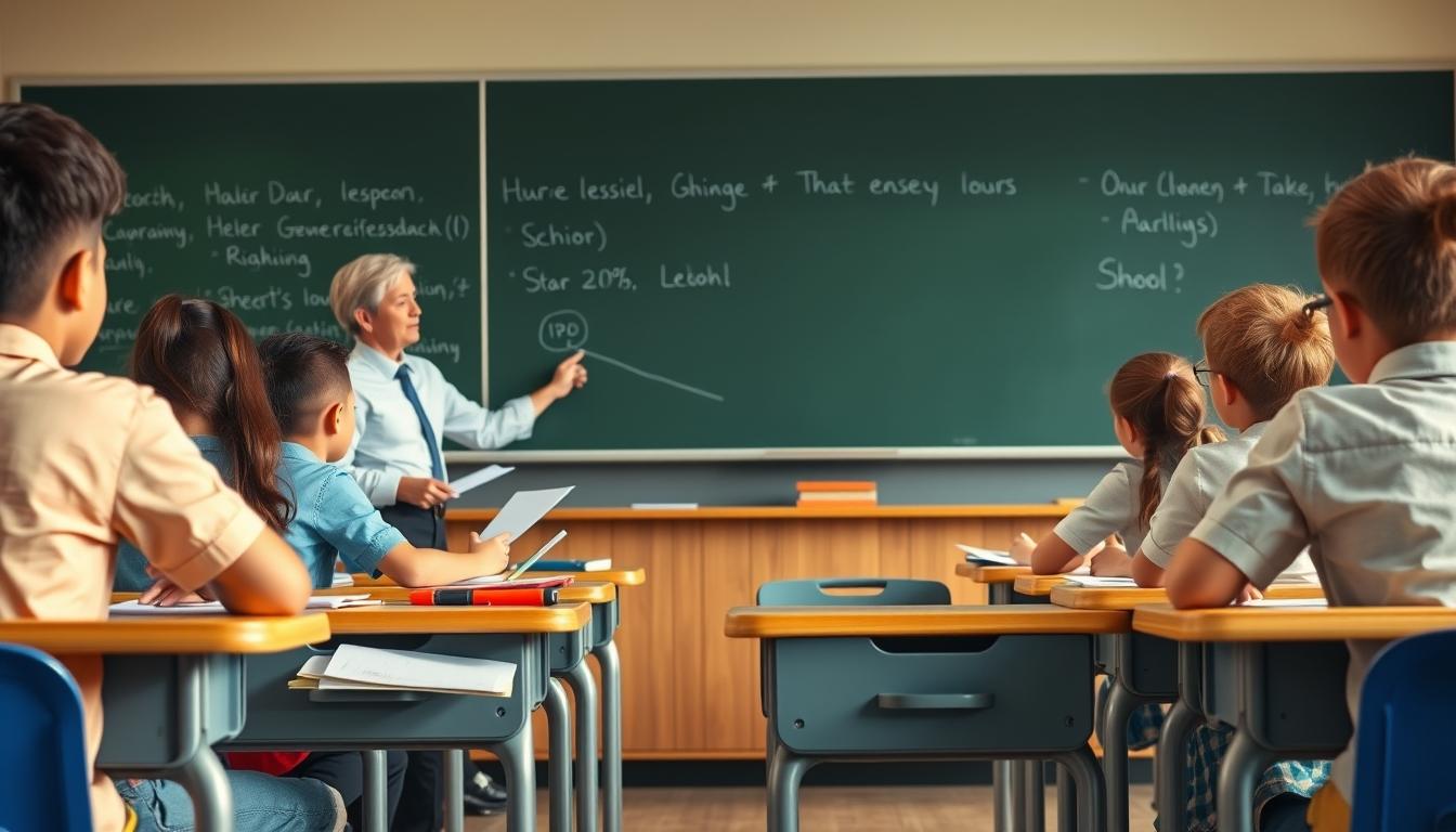 Student using a study guide to organize academic notes